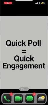 Quick Poll = Quick Engagement: Social Media for Business