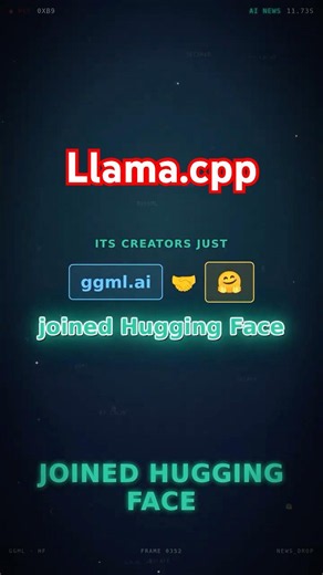 lama.cpp just got a permanent home #ai #coding#shorts