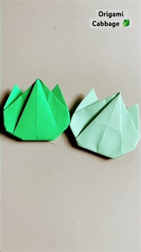 #cabbage origami cabbage craft / paper vegetables/