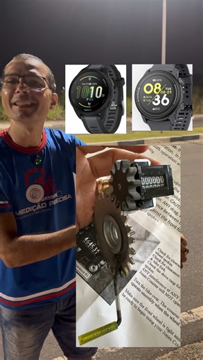 📡 Você confia cegamente no GPS do seu relógio? 🤔⌚ Hoje foi dia de iniciar uma série de vídeos comparando o GNSS de relógios esportivos com o Jones Counter, instrumento padrão internacional para medição oficial de percursos de corrida de rua 📏🌍 🎥 No vídeo de hoje, a comparação foi entre: ➡️ Garmin Forerunner 165 ➡️ Coros Pace 3 ➡️ Jones Counter (referência) 🔧 Como foi feito o teste? ✔️ Medição inicial de 300 m com trena Classe I de precisão, usada para a calibragem do Jones Counter ✔️ Cálcu