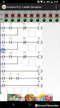 PLC Pneumatic Ladder Simulator App Arduino for Android - A+ B+ A- B- Cylinder Sequence #2