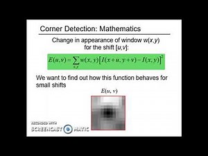Interest Point Detection - Mathematical Formulation
