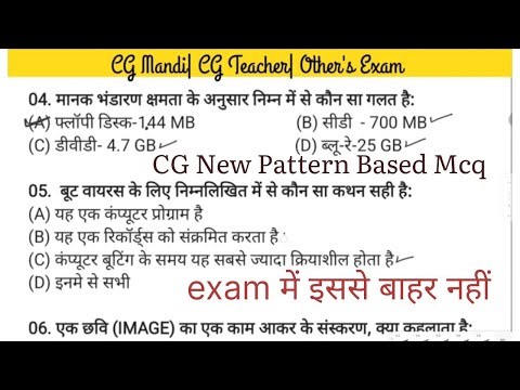 CG Vyapam Computer MCQ 🔥 | Teacher & Mandi Inspector Exam 2026 | Important Computer MCQ Part 01