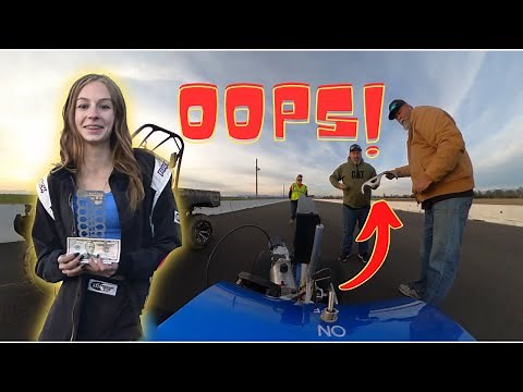 Jr Dragster Points Race and Mishap On The Track!