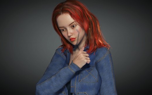 CC3.4真实毛发smart hairs，在软件中的真实表现