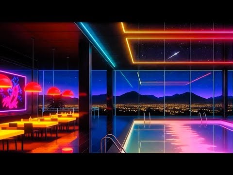 POOL-WAVE | Neon VaporSynth - Retrowave - Liminal Mallsoft Mix [Sleep / Relax]