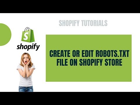 Learn How To Create or Edit Robots.txt File on Shopify Store (Dawn Theme)