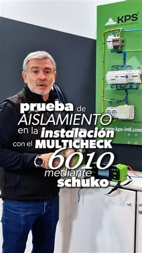 KPS Iberia (fabricantes de instrumentación de medida eléctrica) on Instagram: "Cuando realizamos pruebas de aislamiento en conductores activos, la forma de conexión es clave para trabajar con rapidez y total seguridad. En este vídeo, Jacint nos muestra paso a paso cómo realizar la prueba de aislamiento con el equipo multifunción MULTICHECK6010 utilizando el accesorio Schuko incluido de serie, una solución especialmente práctica cuando trabajamos directamente sobre líneas en uso. Una demostración