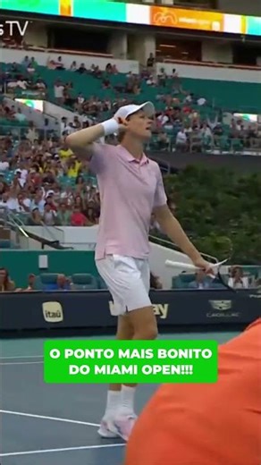 O PONTO MAIS BONITO DO MIAMI OPEN É DE JANNIK SINNER #tennis #miamiopen #sinner