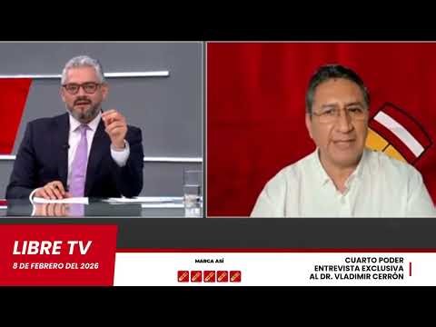 Interview with Vladimir Cerron, candidate for the presidency of Peru on Cuarto Poder 08/02/26