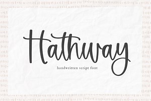 Hathway | Modern Script Font, a Script Font by KA Designs