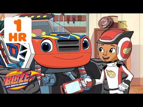 Blaze and AJ's Amazing Race Through Time! | 1 Hour | Blaze and the Monster Machines