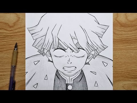 How to draw Zenitsu Agatsuma | Kimetsu no Yaiba / Demon Slayer | Zenitsu step by step easy tutorial