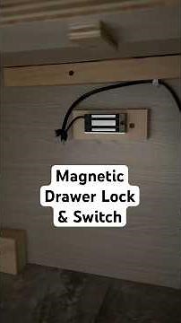 Hidden Magnetic Lock Setup That Keeps Drawers Secure #DIY #Woodworking
