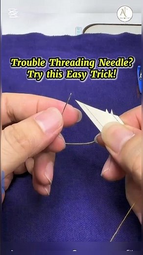How to Thread a Needle Without Struggling| #sewingtips #diy #needlework