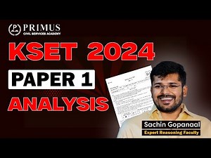 KSET 2024 Paper 01 Complete Analysis | Answer Key Discussion | Primus IAS