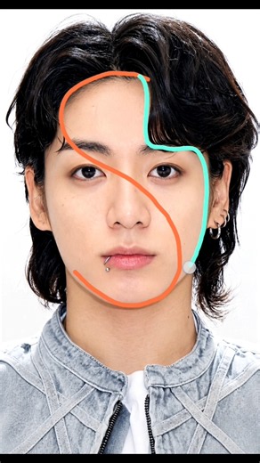 Easy trick to draw Jungkook from bts || using S ✨#sketch #trending #bts #shorts