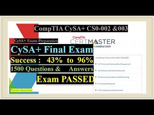 CySA+ Practice Questions | CompTIA CySA+ Final Exam Questions | Cysa+ Dumps | Exam # 4 ( 75%).