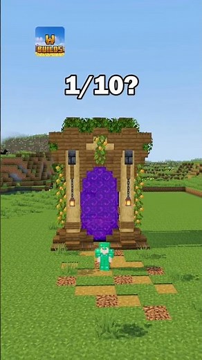 Minecraft Best Portal Design 😉 #minecraft