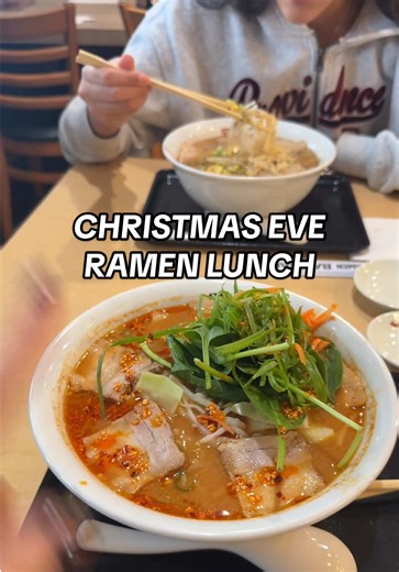 Abbie's First Time Trying Ramen on Christmas Eve