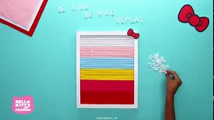 8.3K views · 372 reactions | There is power in kindness! Learn how to make this NEW DIY Felt Board on the #HelloKittyandFriends YouTube channel.  Watch now: https://bit.ly/3kbvd38 | Hello Kitty | Facebook