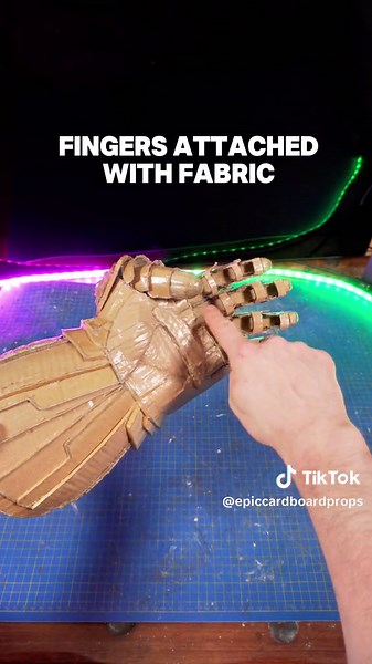 DIY Cardboard Thanos Gauntlet Project