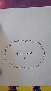 Smile Cloud ☁️☁️ Drawing #art#artclass#viralshorts #shorts