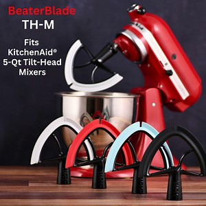 TH-M (Small) Flex Edge Beater Blade / Fits KitchenAid 4.5 & 5-QT Tilt-Head Mixers / Fits 5-Qt Glass Bowls too — BeaterBlade