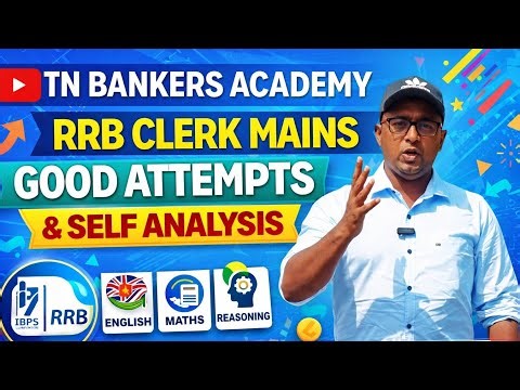 RRB Clerk Mains: Safe Attempts? Full Self Analysis by TN Bankers AK