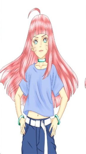 Riroru × Himawari Fusion | Steel Troop × Naruto Universe . #animeart .