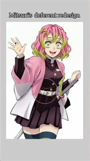 mitsuri's deferent redesign 🍡🍧 #demonslayer #kimetsunoyaiba #fypシ゚viral #shorts #foryou #animeedit