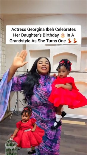 Actress Georgina Ibeh Celebrates Her Daughter's Birthday 🎂 In A Grandstyle At As She Turns One 💃💃