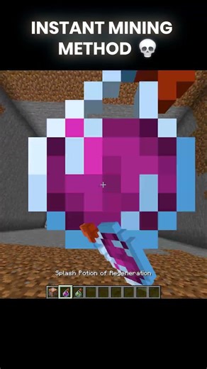 Instant Mining Method 💀#minecraft