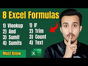 8 Excel Formulas for beginners