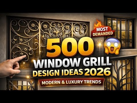 500 Latest Window Grill Design Ideas 2026 | Modern & Luxury Trends