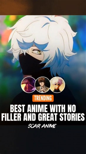 Top 12 Best Anime With No Filler And Great Stories 🔥❤️‍🩹 #jujutsukaisen #aot #anime #animeedit