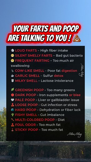Your Farts and Poop Are Talking to You 💩 😂 Did you learn something new about your body today? #GutHealth #DigestiveHealth #HealthyLiving #WellnessTips #Fblifestyle | Miss May