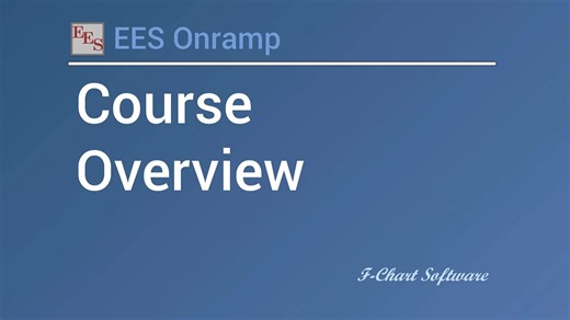 EES (Engineering Equation Solver) 入门课程概览