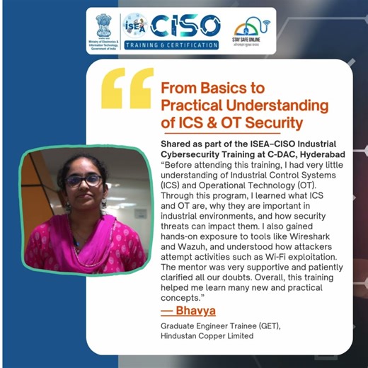 Learning ICS & OT Security | Stay Safe Online India