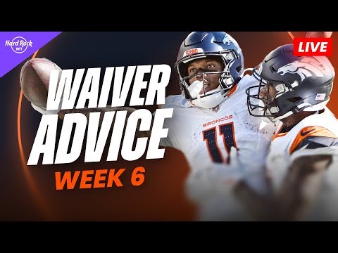 Fantasy Football Waiver Wire Advice | Players to Add & Drop (Week 6)