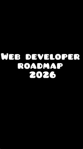Web Developer Roadmap 2026 #short #roadmap #coding