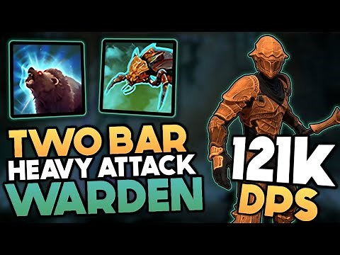 Insane Heavy Attack Warden 121k DPS Build | ESO - Update 45