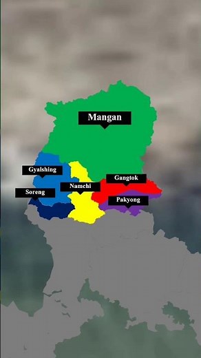 Districts of Sikkim #map #geography #education #sikkim #upsc #trending