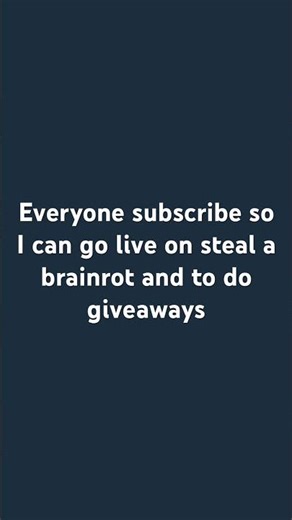 Sub so I can go live