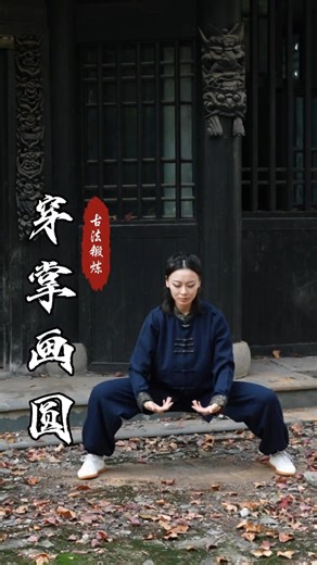 凌老師養生 on Instagram: "穿掌畫圓，這個動作簡單易學，每天十分鐘，靈活肩頸，穩固下盤。聰明的人已經跟我練起來了。#太極#武術#鍛煉#強身健體#中老年#養生#健身#女生"