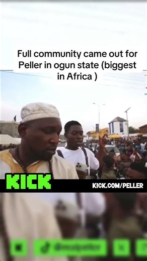 Full community came out for Peller in ogun state (biggest in Africa ) #peller