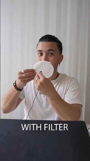 I made a pop filter from a tissue…