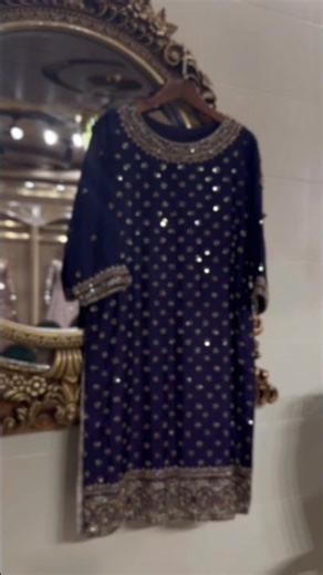 Indigo Handmade Party Wear Dress | Heavy Zardozi & Resham Work | Ittefaq Boutique #eiddress #shorts