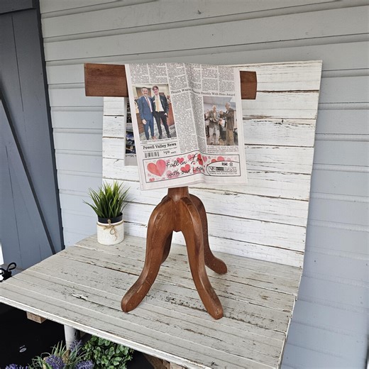 Vintage Handmade Wooden Magazine Rack: Simple Design Newspaper Storage - Etsy