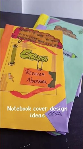 Notebook cover design ideas made at home # notebook # ideas# #cover ❤️